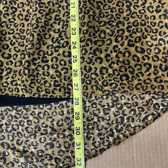 NWT DR2 Plus size 1X Long Sleeves Blouse animal print Hi Low New - Picture 12 of 12